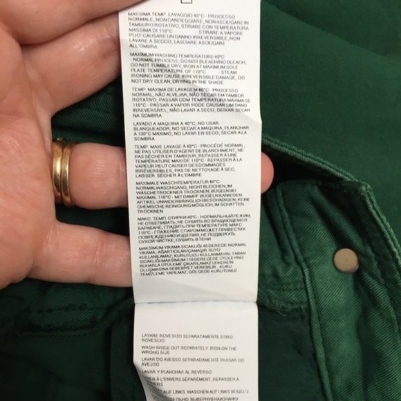 Emporio Armani Green Jeans - Picture 11 of 11